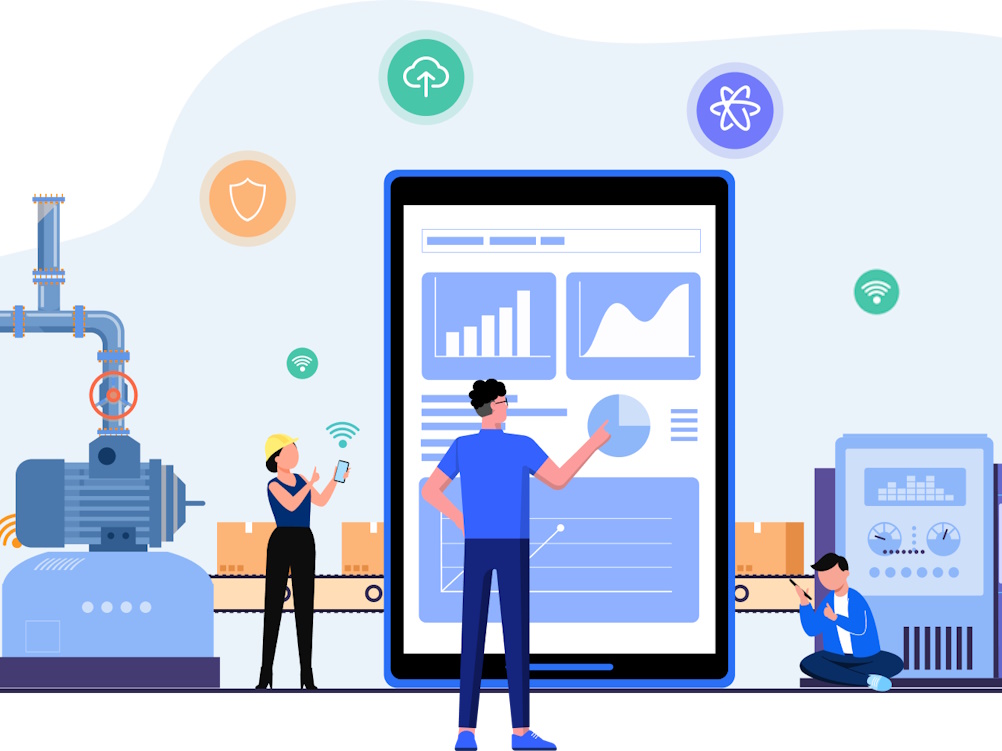 Production traceability dashboard showing batch and process history